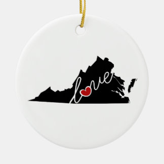 Virginia Love.  Geschenken voor VA-overs Keramisch Ornament