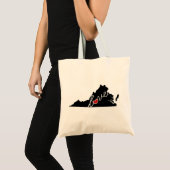 Virginia Love.  Geschenken voor VA-overs Tote Bag (Voorkant (product))