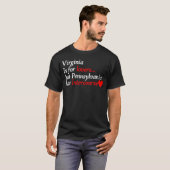 Virginia, maar Pennsylvania heeft geslachtsgemeens T-shirt (Voorkant volledig)