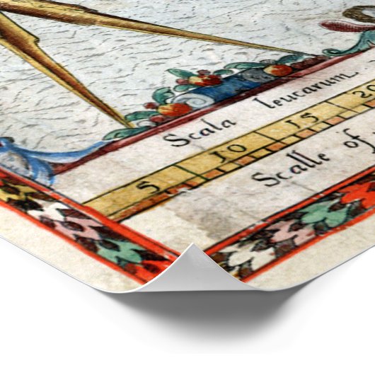 Virginia Map 1590 Poster (Hoek)