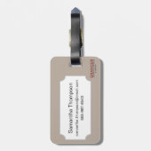 Virginia Map, 1612 Bagagelabel (Achterkant verticaal)