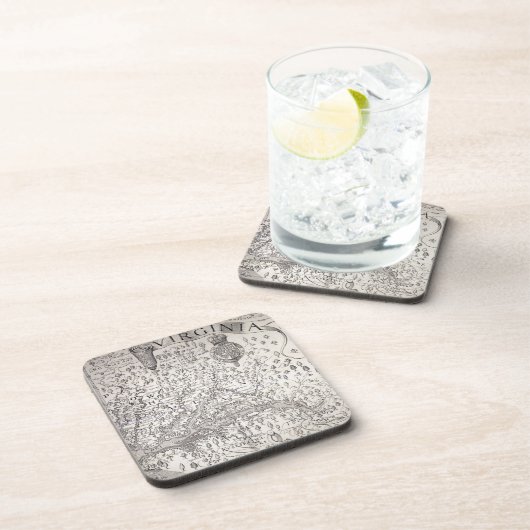 Virginia Map, 1612 Bier Onderzetter (Rechterzijde)