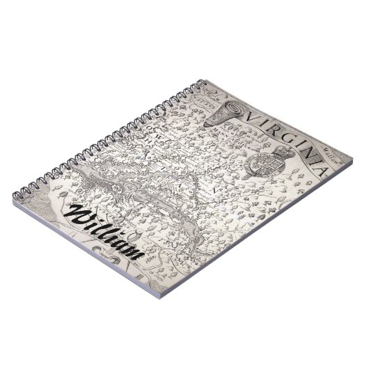 Virginia Map, 1612 Notitieboek (Linkerzijde)