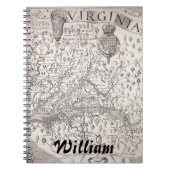 Virginia Map, 1612 Notitieboek (Voorkant)