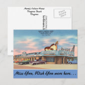 Virginia, Marty's Lobster House, Virginia Beach Briefkaart (Voorkant / Achterkant)