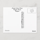 Virginia, Marty's Lobster House, Virginia Beach Briefkaart (Achterkant)