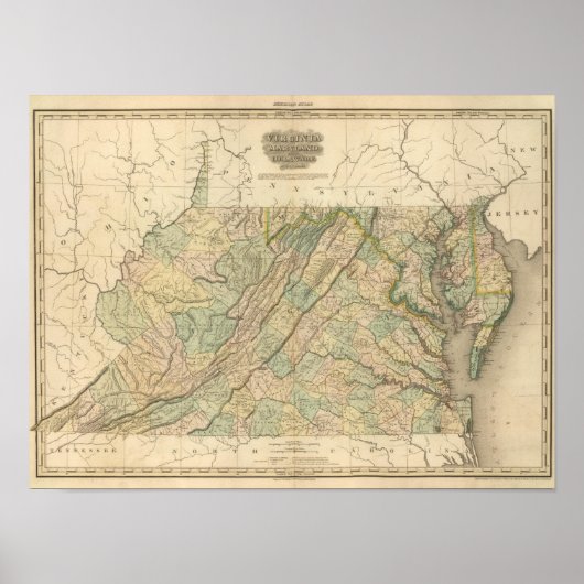 Virginia, Maryland, Delware Poster (Voorkant)