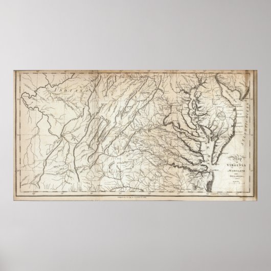 Virginia, Maryland en Delaware Poster (Voorkant)