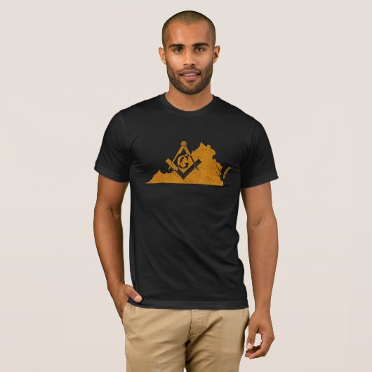Virginia Masons Grand Lodge Af&am Freemason Father T-shirt (Voorkant volledig)
