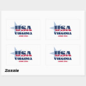 Virginia Mijn thuisstaat Sticker (Vel)