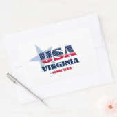 Virginia Mijn thuisstaat Sticker (Envelop)