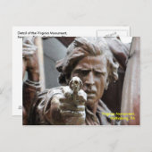 Virginia Monument (Gettysburg-Briefkaart) Briefkaart (Voorkant / Achterkant)