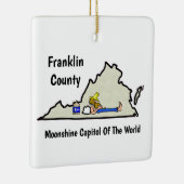 Virginia Moonshine-kerstversiering Keramisch Ornament (Rechts)