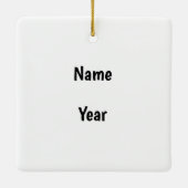 Virginia Moonshine-kerstversiering Keramisch Ornament (Achterkant)