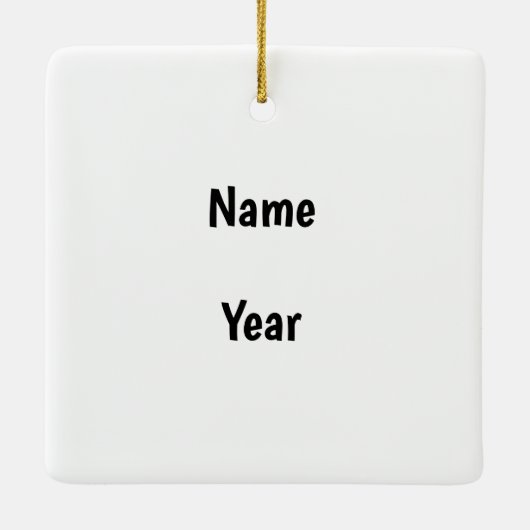 Virginia Moonshine-kerstversiering Keramisch Ornament (Achterkant)