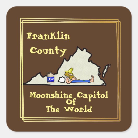 Virginia Moonshine Stickers (Voorkant)