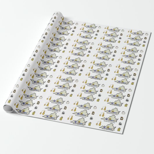 Virginia Moonshine Wrapping Paper Ver 2 Cadeaupapier (Uitgerold)