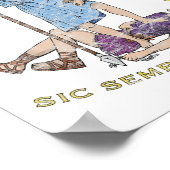 Virginia Motto Sic Semper Tyrannis Poster (Hoek)