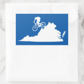 Virginia Mountain Biking Rechthoekige Sticker (Tas)