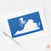 Virginia Mountain Biking Rechthoekige Sticker (Envelop)