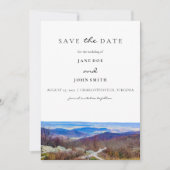 Virginia Mountains redden de datum Save The Date (Voorkant)