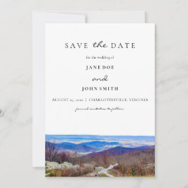Virginia Mountains redden de datum Save The Date
