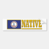 Virginia Native Bumpersticker (Voorkant)