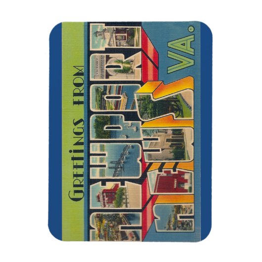 Virginia, Newport Nieuws Magneet (Verticaal)