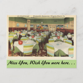 Virginia, Normandie Restaurant, Virginia Beach Briefkaart
