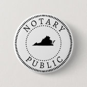 Virginia Notary Public Ronde Button 5,7 Cm (Voorkant)