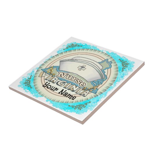 Virginia Nurse Tegeltje (Zijkant)