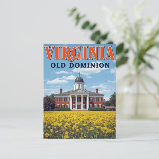 Virginia Old Dominion Briefkaart (Staand voorkant)