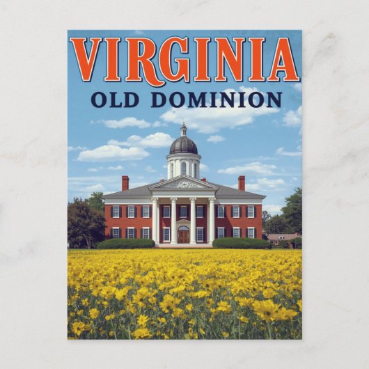 Virginia Old Dominion Briefkaart (Voorkant)