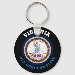 VIRGINIA OLD DOMINION STATE FLAG SLEUTELHANGER