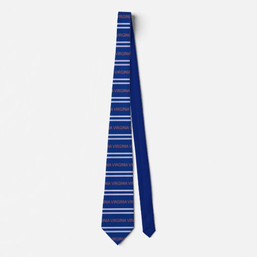 Virginia Patterned Striped Necktie Stropdas (Voorkant)