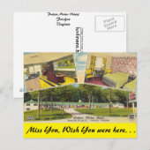 Virginia, Patton Motor Hotel, Fairfax Briefkaart (Voorkant / Achterkant)
