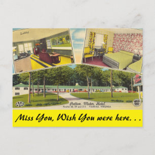 Virginia, Patton Motor Hotel, Fairfax Briefkaart
