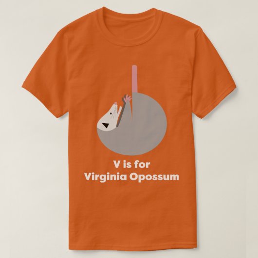Virginia Possum TShirt (Design voorkant)
