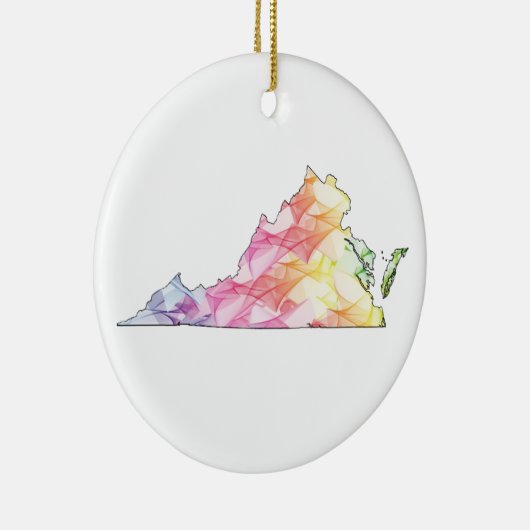 Virginia Pride Keramisch Ornament (Rechts)
