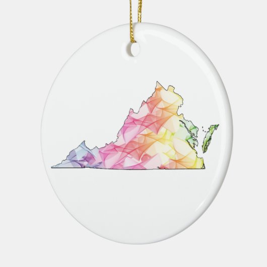 Virginia Pride Keramisch Ornament (Links)