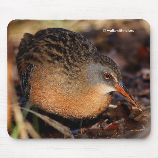 Virginia Rail Watervogel in de onderborstel Muismat (Voorkant)