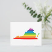 virginia rainbow briefkaart (Staand voorkant)