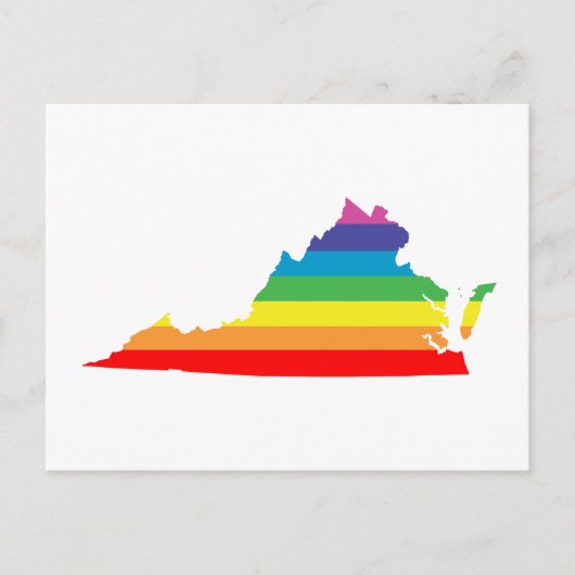 virginia rainbow briefkaart (Voorkant)