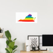 virginia rainbow poster (Thuiskantoor)