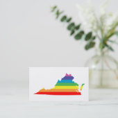 virginia rainbow visitekaartje (Staand voorkant)