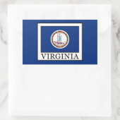 Virginia Rechthoekige Sticker (Tas)