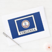 Virginia Rechthoekige Sticker (Envelop)