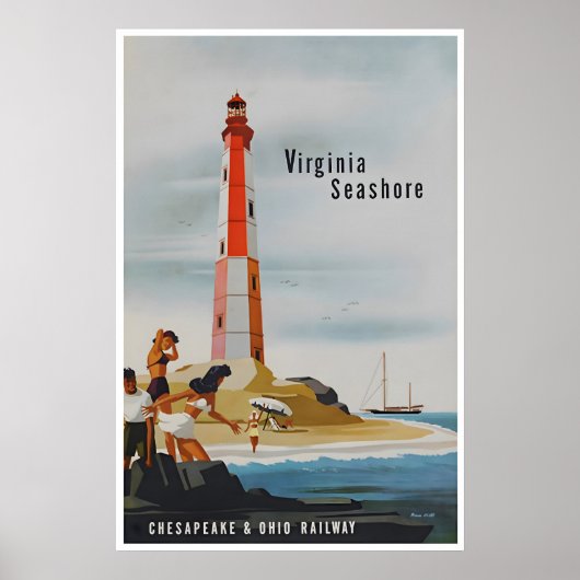 Virginia Reisposter Bern Hill Kunst Vintage Print (Voorkant)