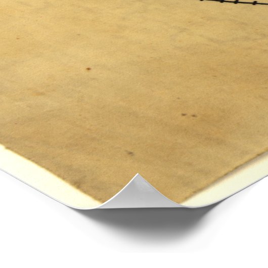 Virginia Roads Civil War Map Poster (Hoek)