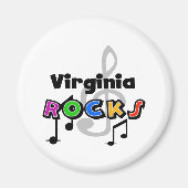 Virginia Rocks Magneet (Voorkant)